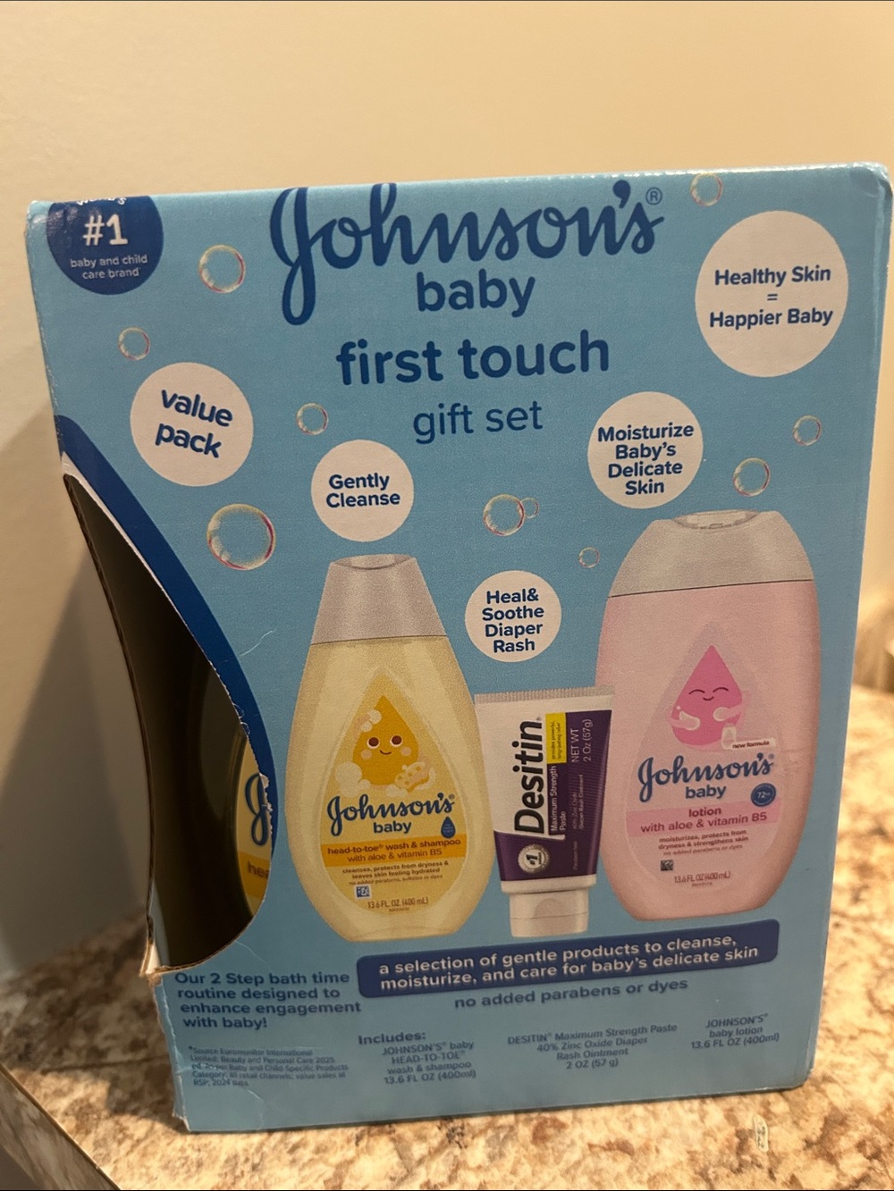 Johnson’s Baby First Touch Gift Set - Blue